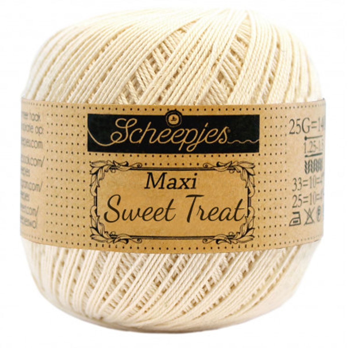 Scheepjes Maxi Sweet Treat Garn Unicolor 130 Old Lace