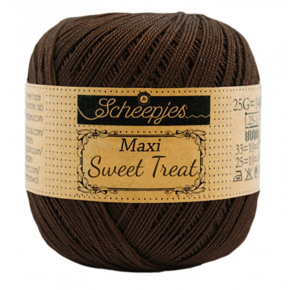 Scheepjes Maxi Sweet Treat Garn Unicolor 162 Black Coffee