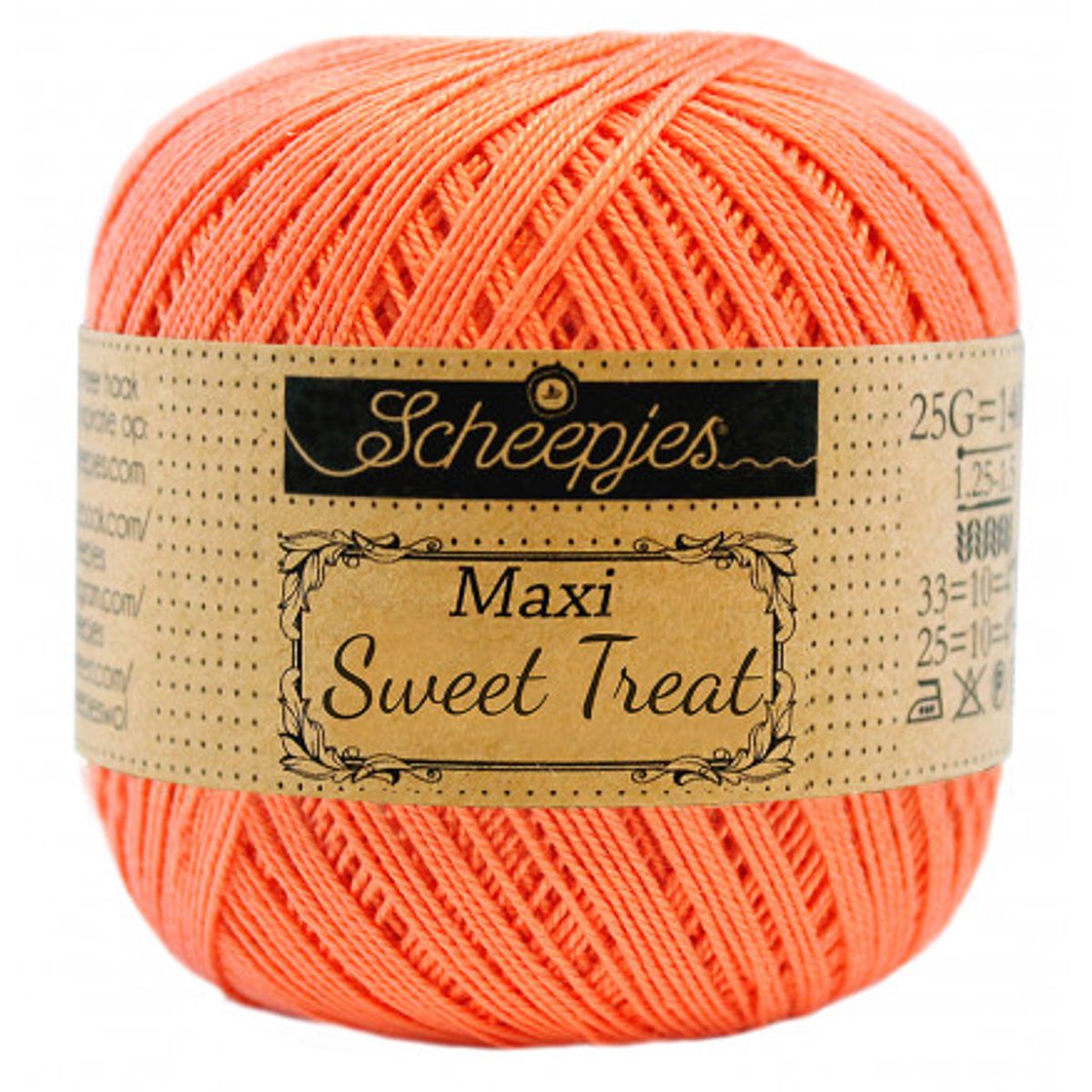 Scheepjes Maxi Sweet Treat Garn Unicolor 410 Rich Coral