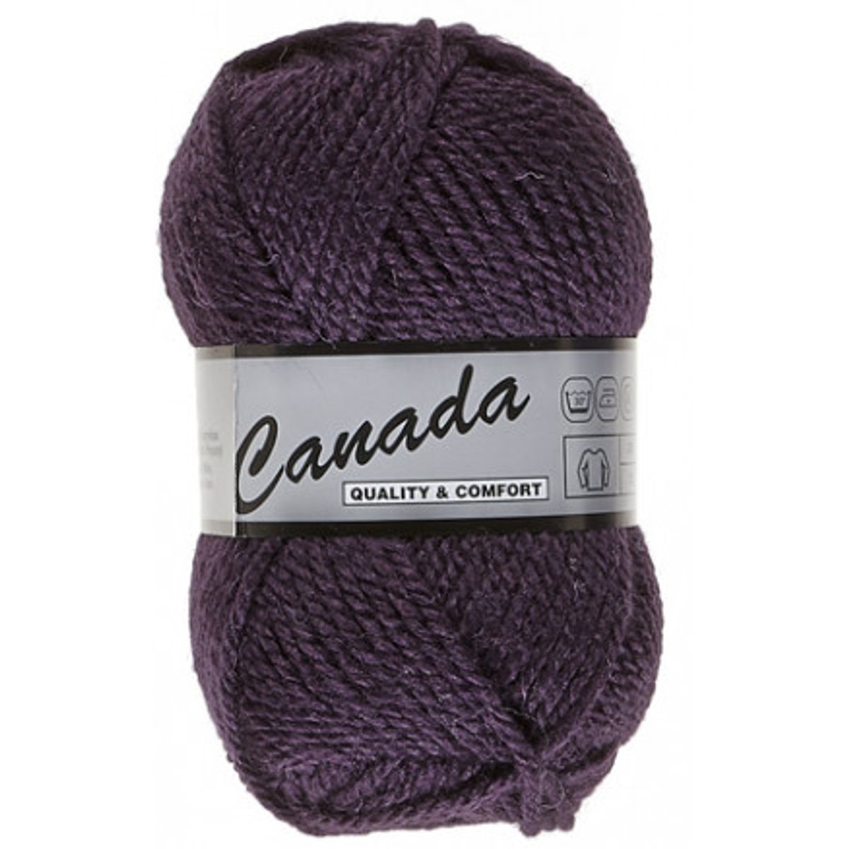 Lammy Canada Garn Unicolor 084 Mørk Lilla