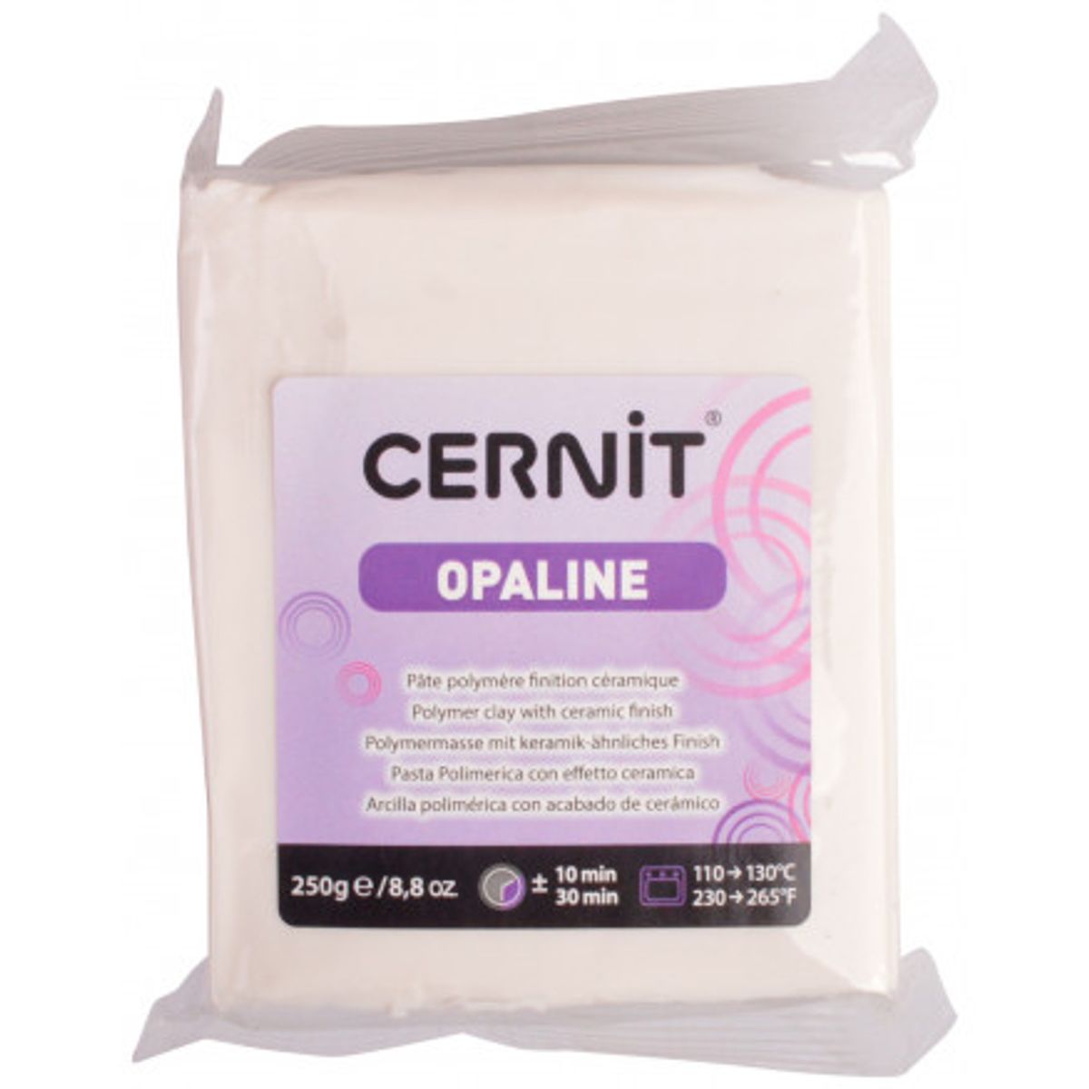 Cernit Modellervoks Unicolor 040 Hvid 250g