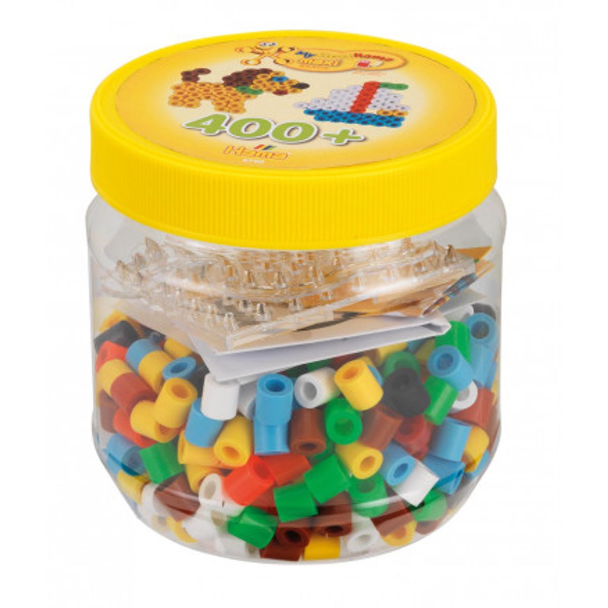 Hama Maxi Bøtte 8790 med 400 Perler & 2 Perleplader