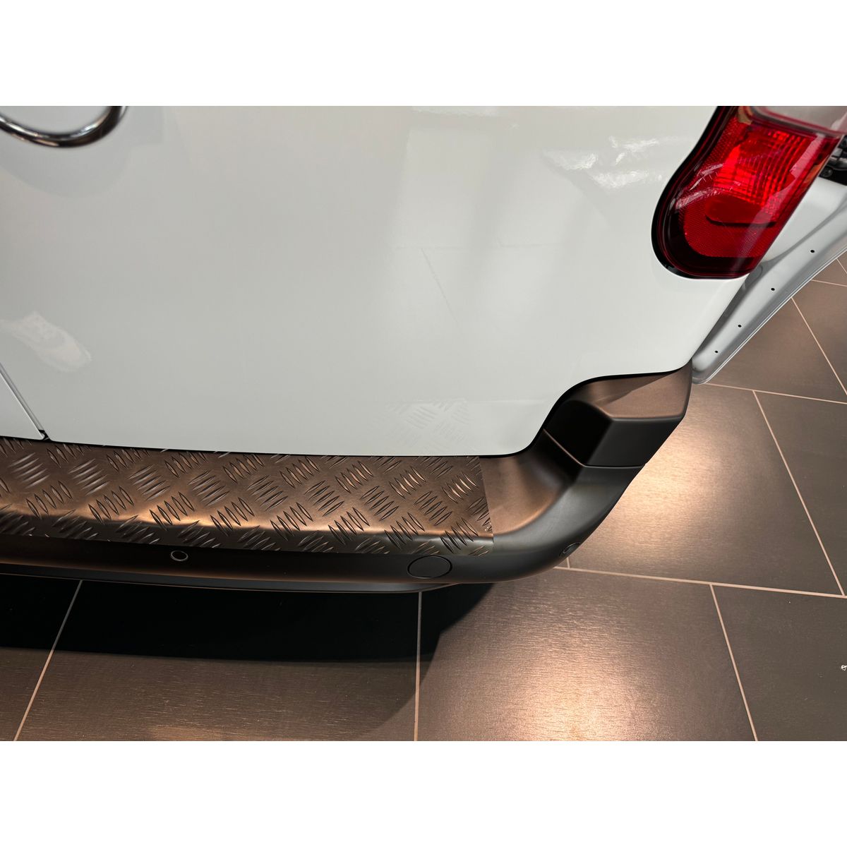 Rear Bumper Sill Cover (Black Anodized) Aluminium