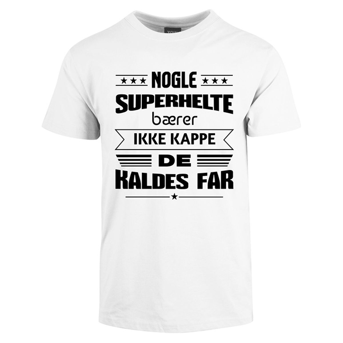 Superhelte fars dag t-shirt - Hvid