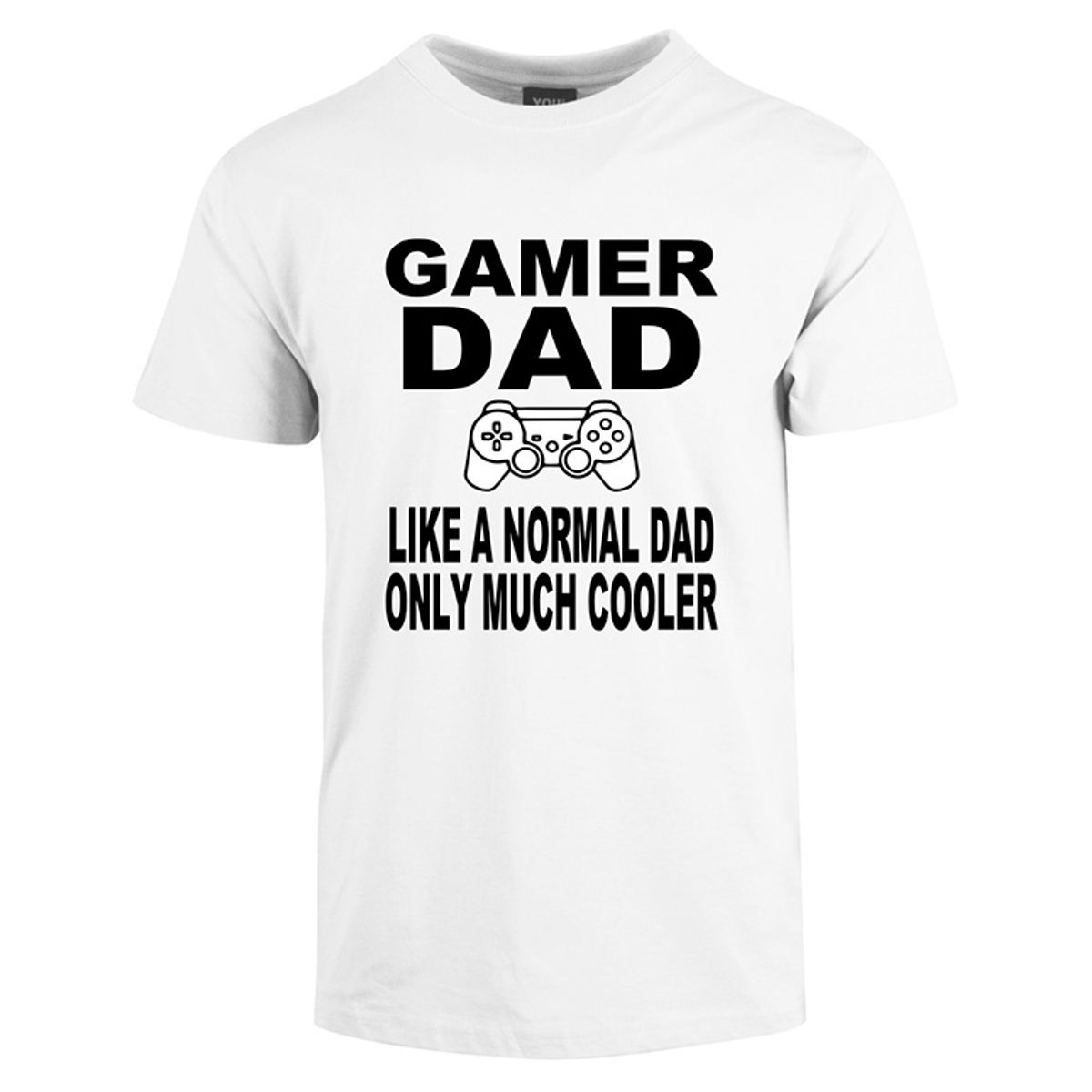 Gamer dad t-shirt - Hvid