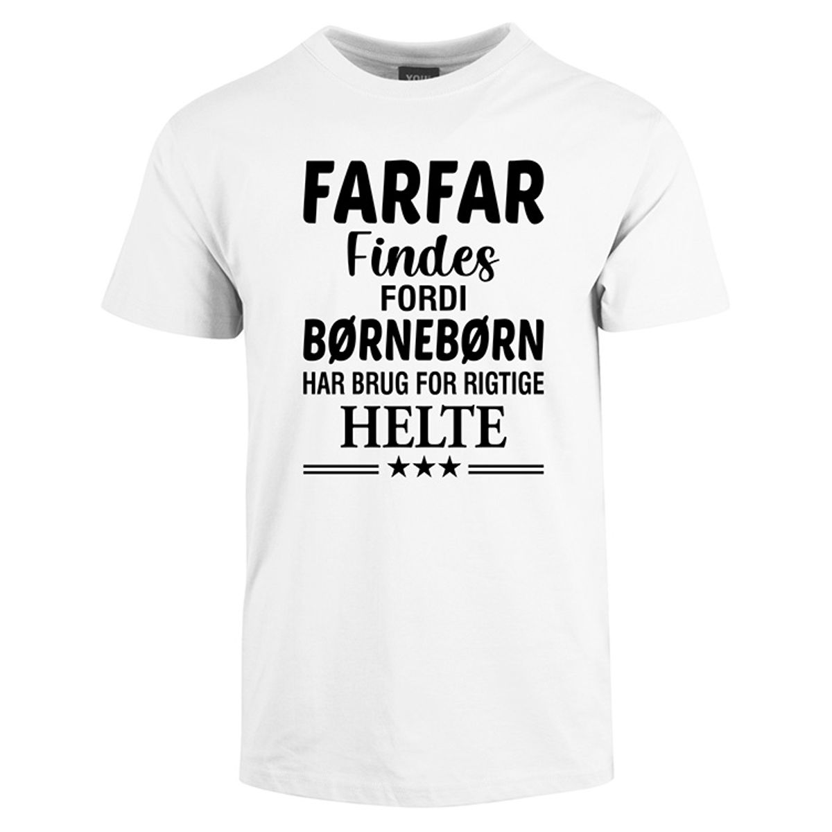 Farfar findes fars dag t-shirt - Hvid