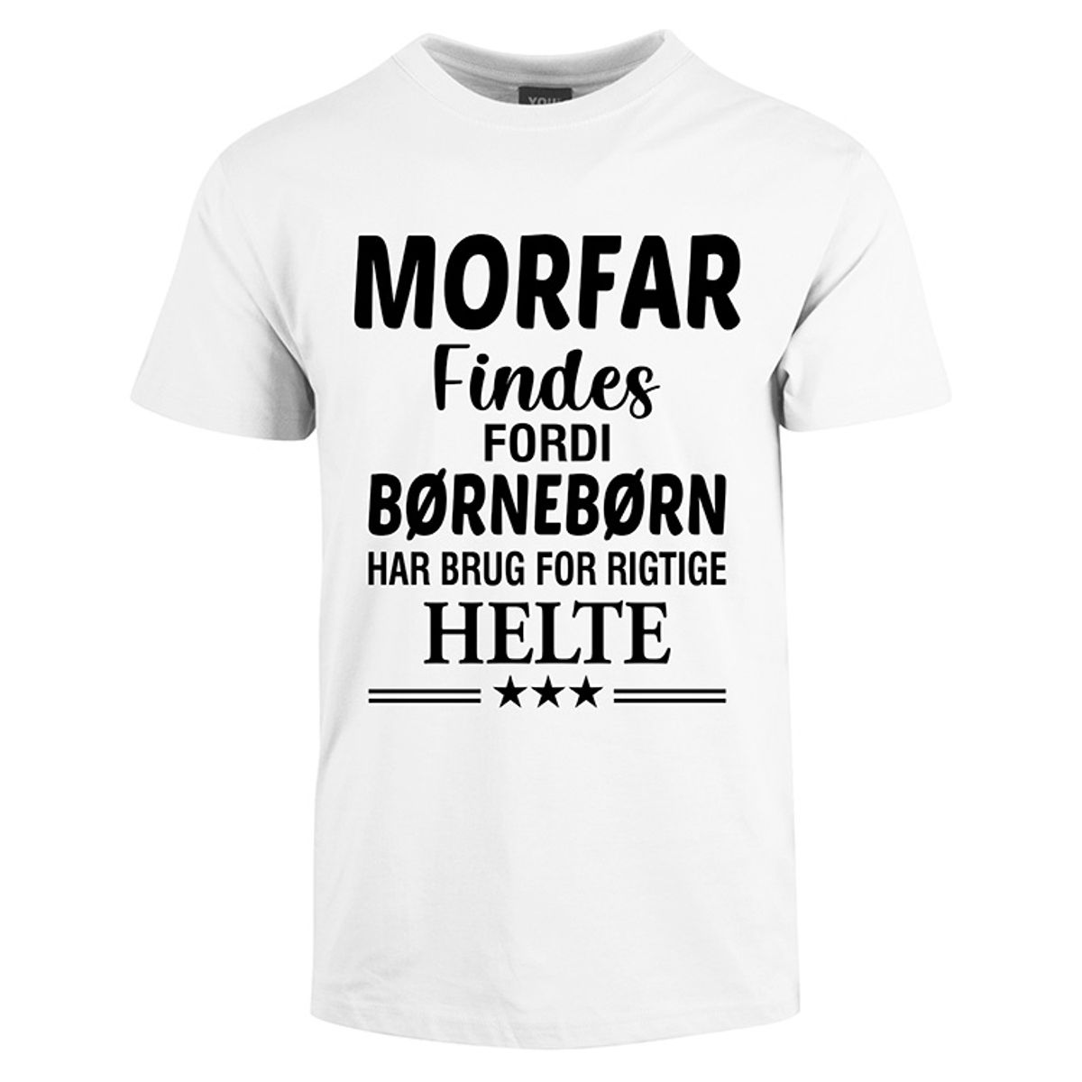 Morfar findes fars dag t-shirt - Hvid