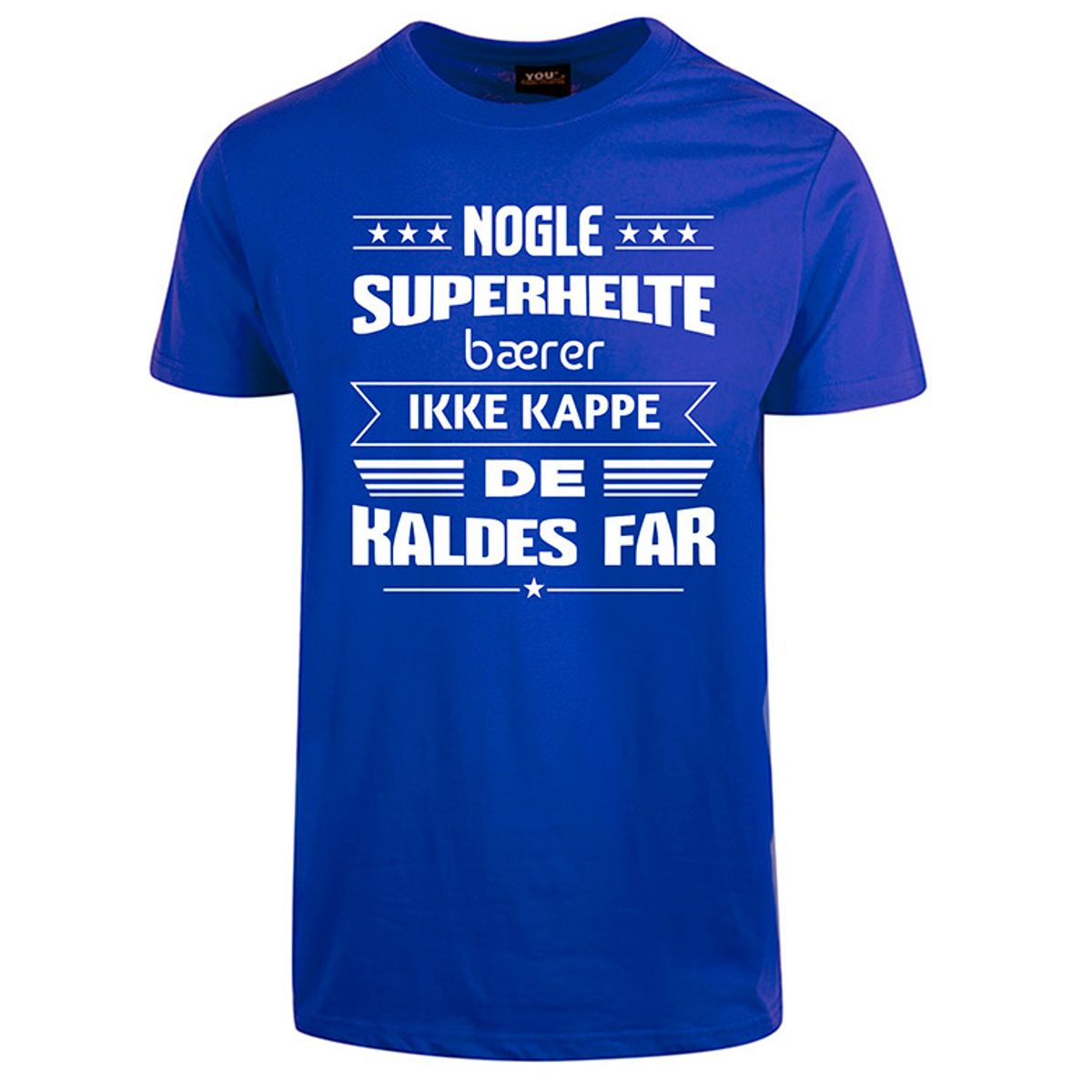 Superhelte fars dag t-shirt - Koboltblå