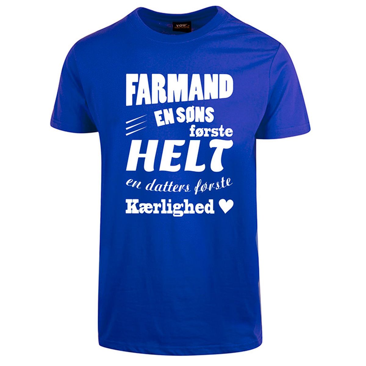 Farmand t-shirt - Koboltblå