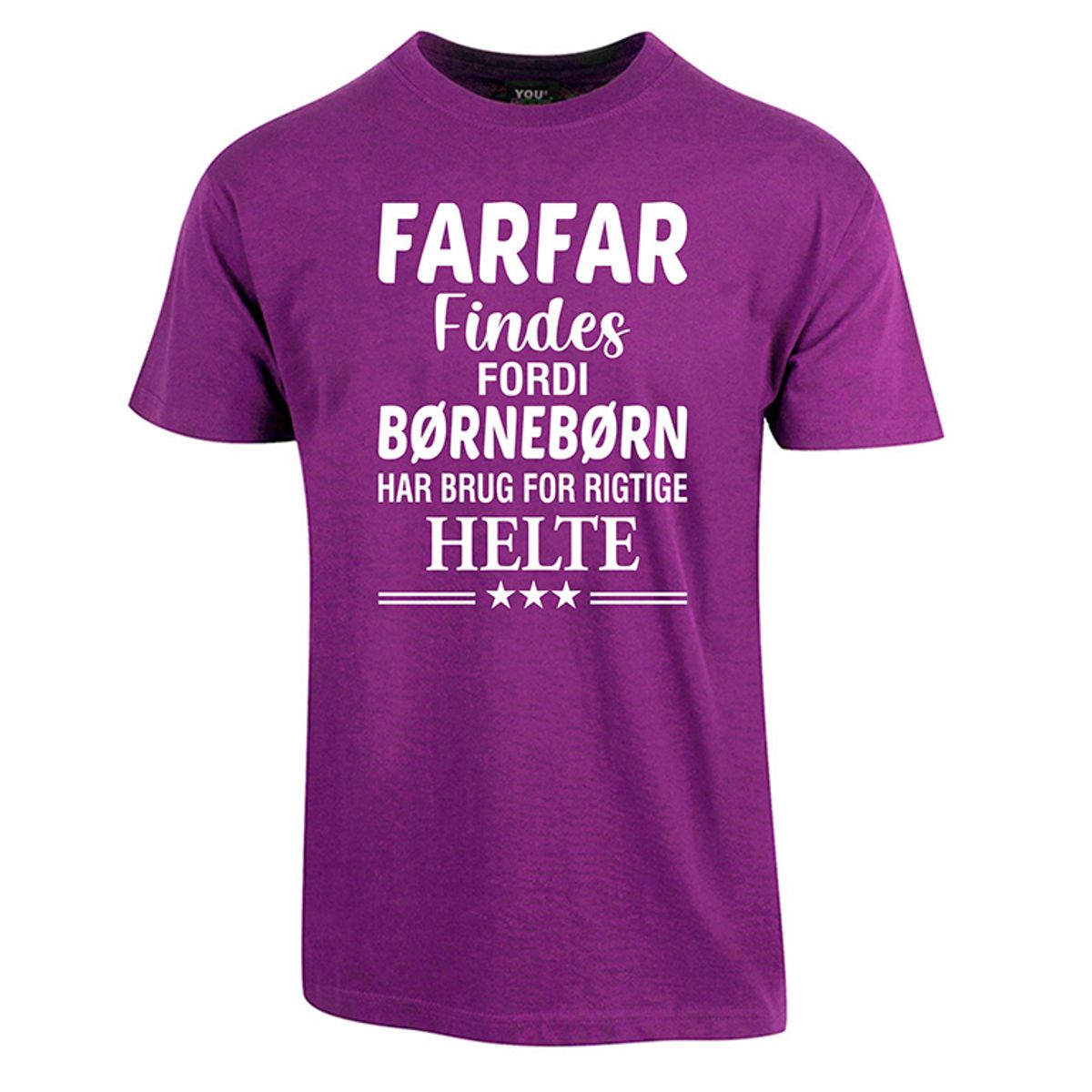 Farfar findes fars dag t-shirt - Lilla