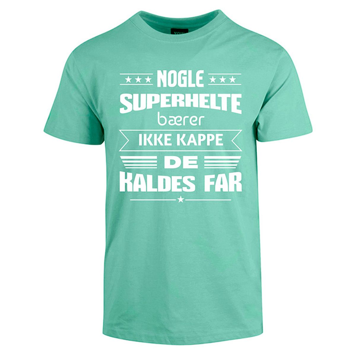 Superhelte fars dag t-shirt - Mintgrøn