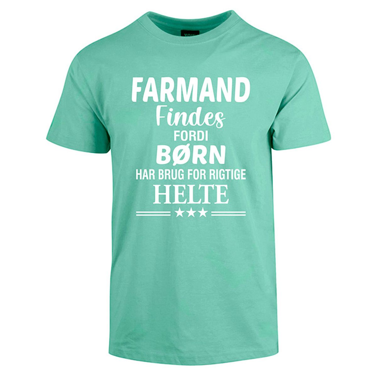 Farmand findes fars dag t-shirt - Mintgrøn