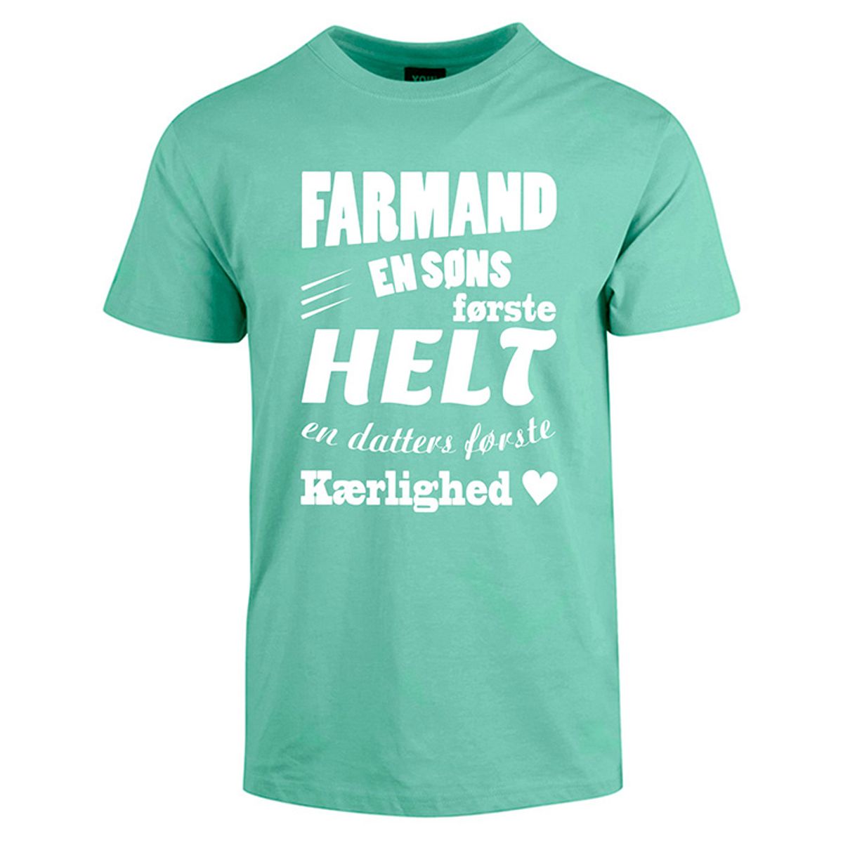 Farmand t-shirt - Mintgrøn