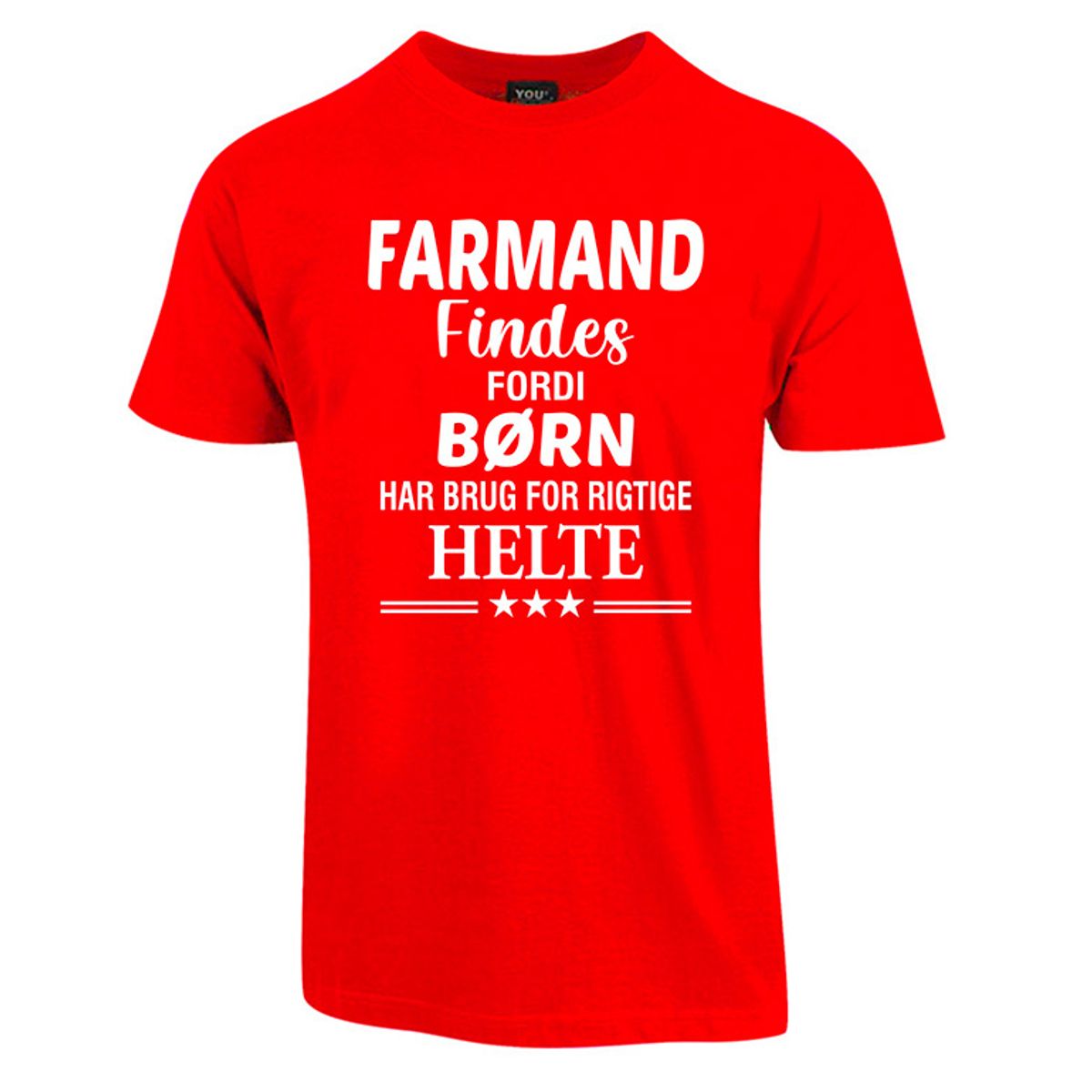 Farmand findes fars dag t-shirt - Rød