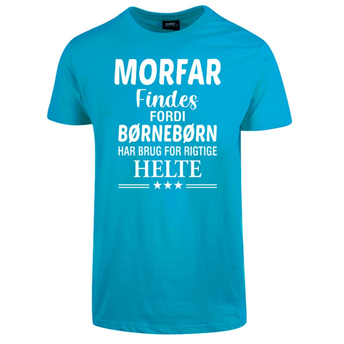 Morfar findes fars dag t-shirt - Turkis