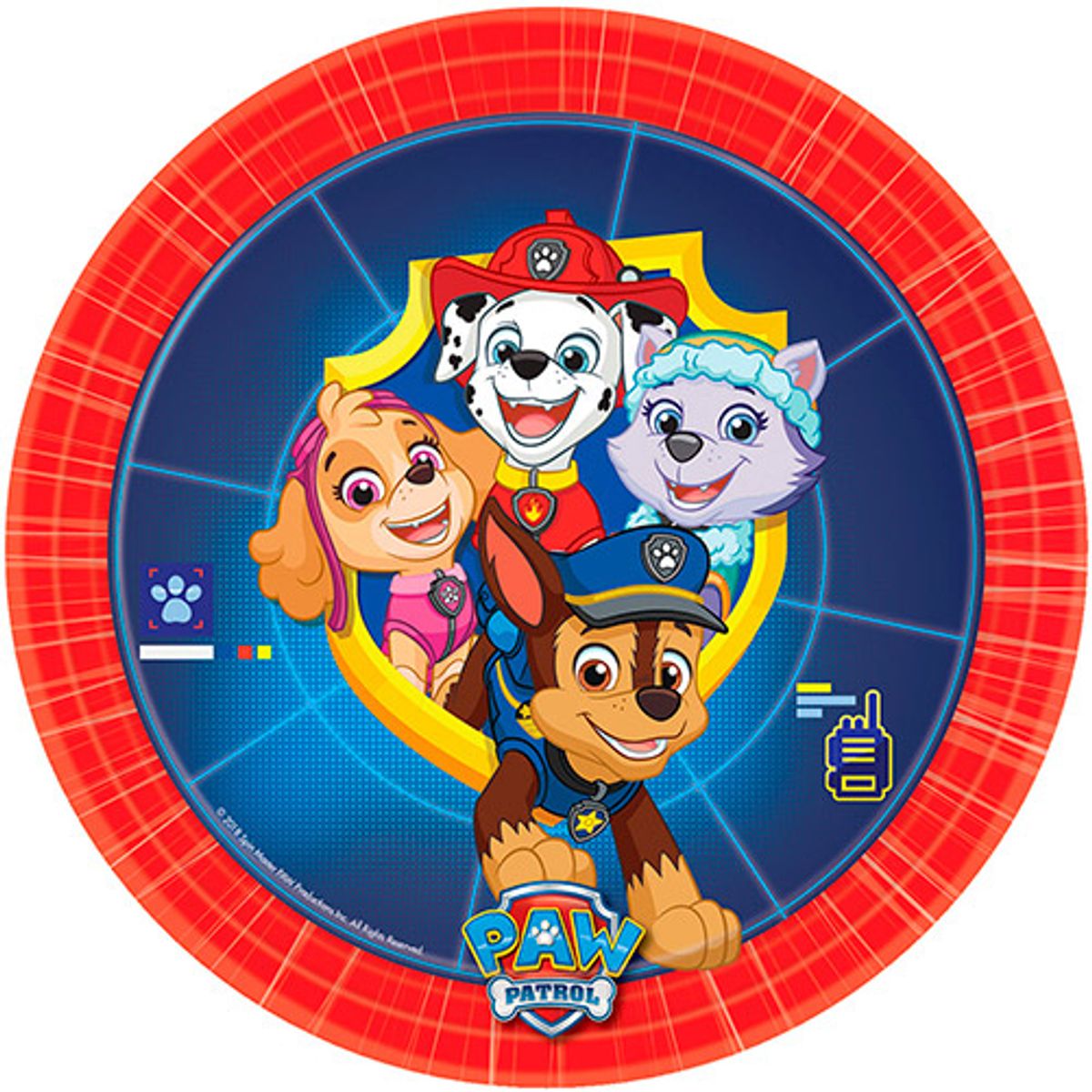 Paw Patrol paptallerkner - 8 stk.