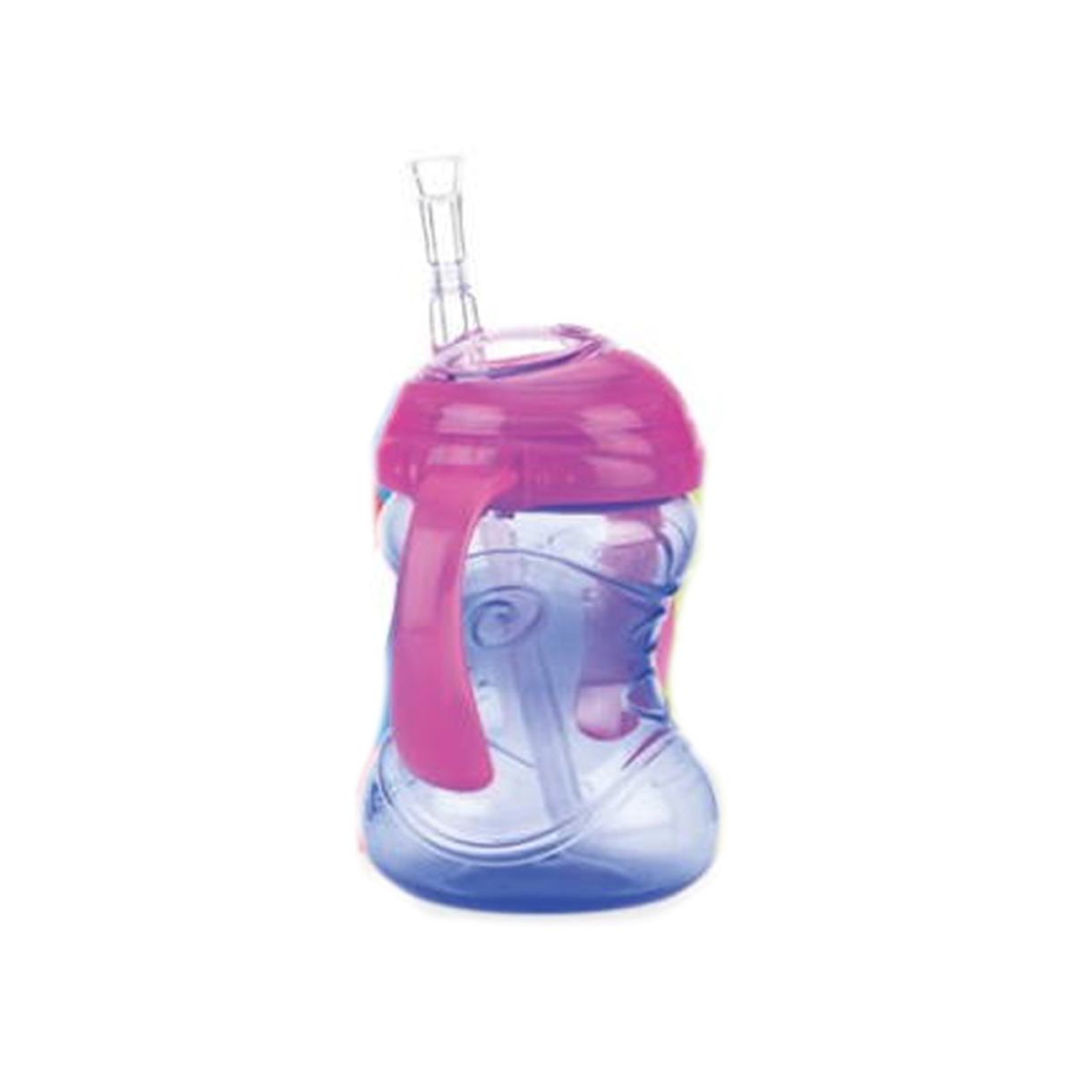 Nuby Flex Straw tudkop - Lilla/pink