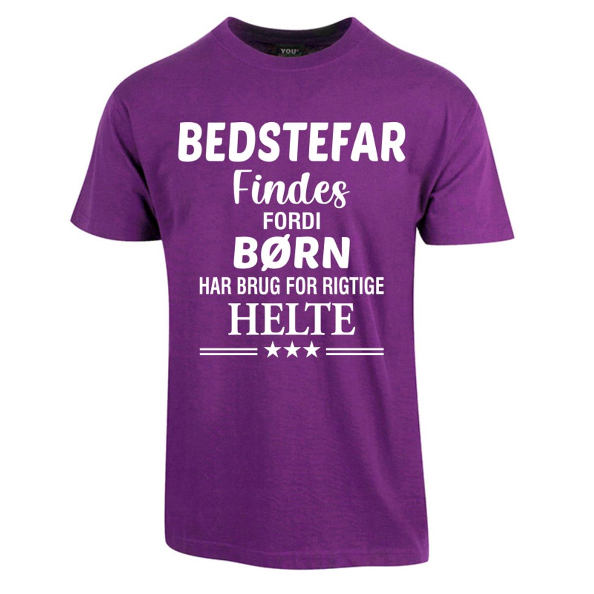 Bedstefar findes fars dag t-shirt - Lilla