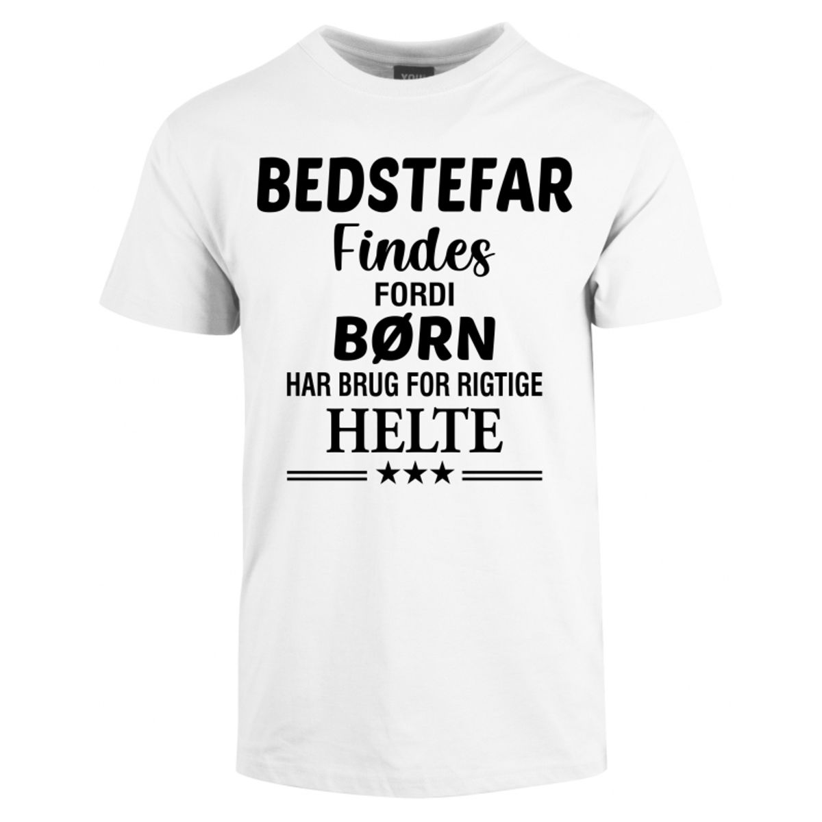 Bedstefar findes fars dag t-shirt - Hvid