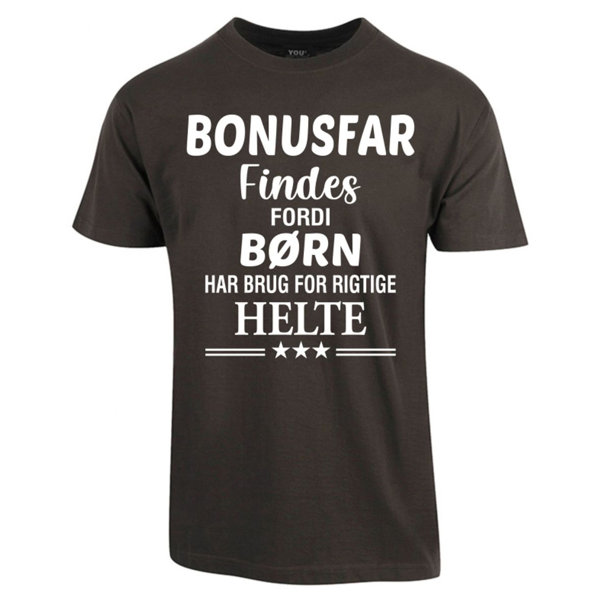 Bonusfar findes fars dag t-shirt - Mørkegrå