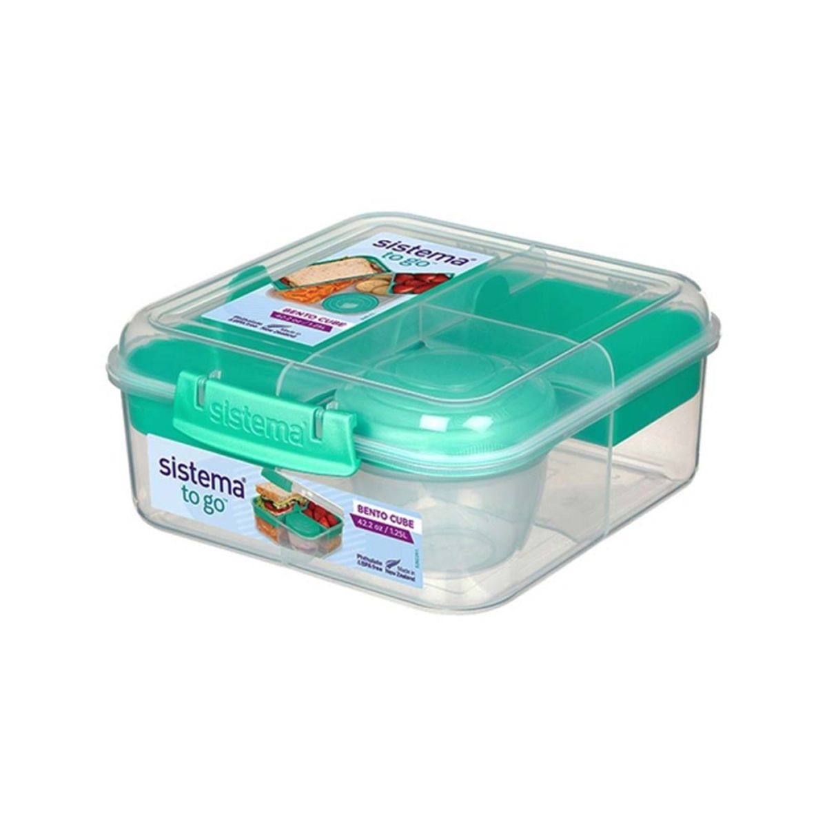 Sistema Bento Cube madkasse 1,25 l - Mint