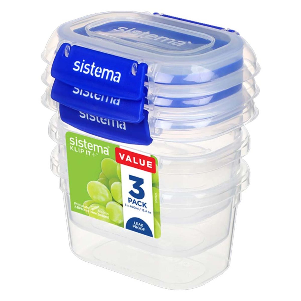 Sistema Klip It Plus 400 ml. - 3-pak