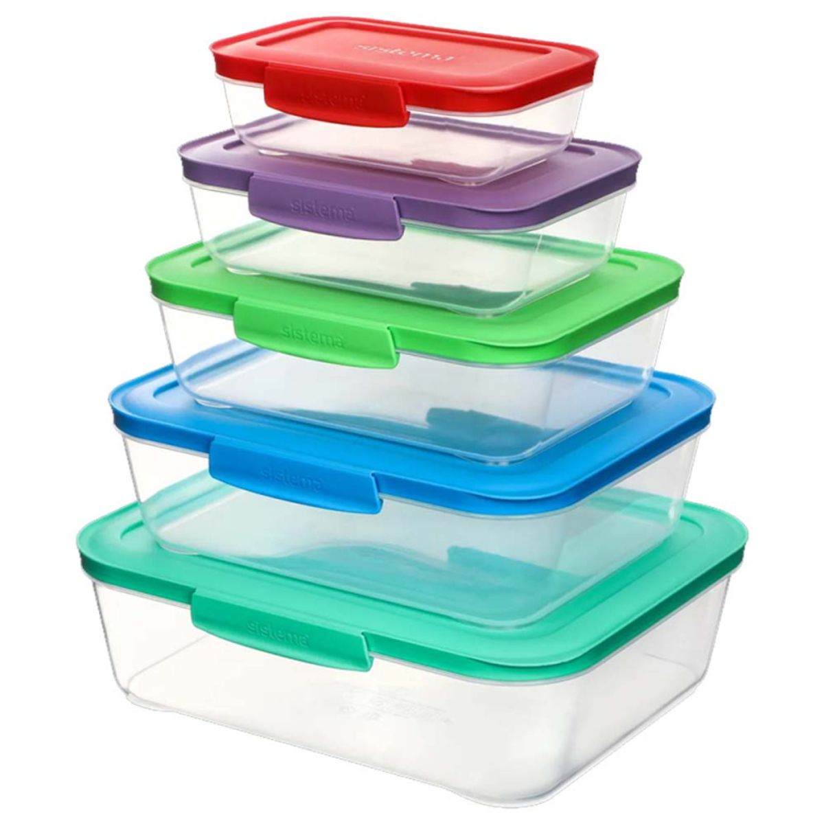 Sistema Nest It 5-pak Meal Prep madkasser