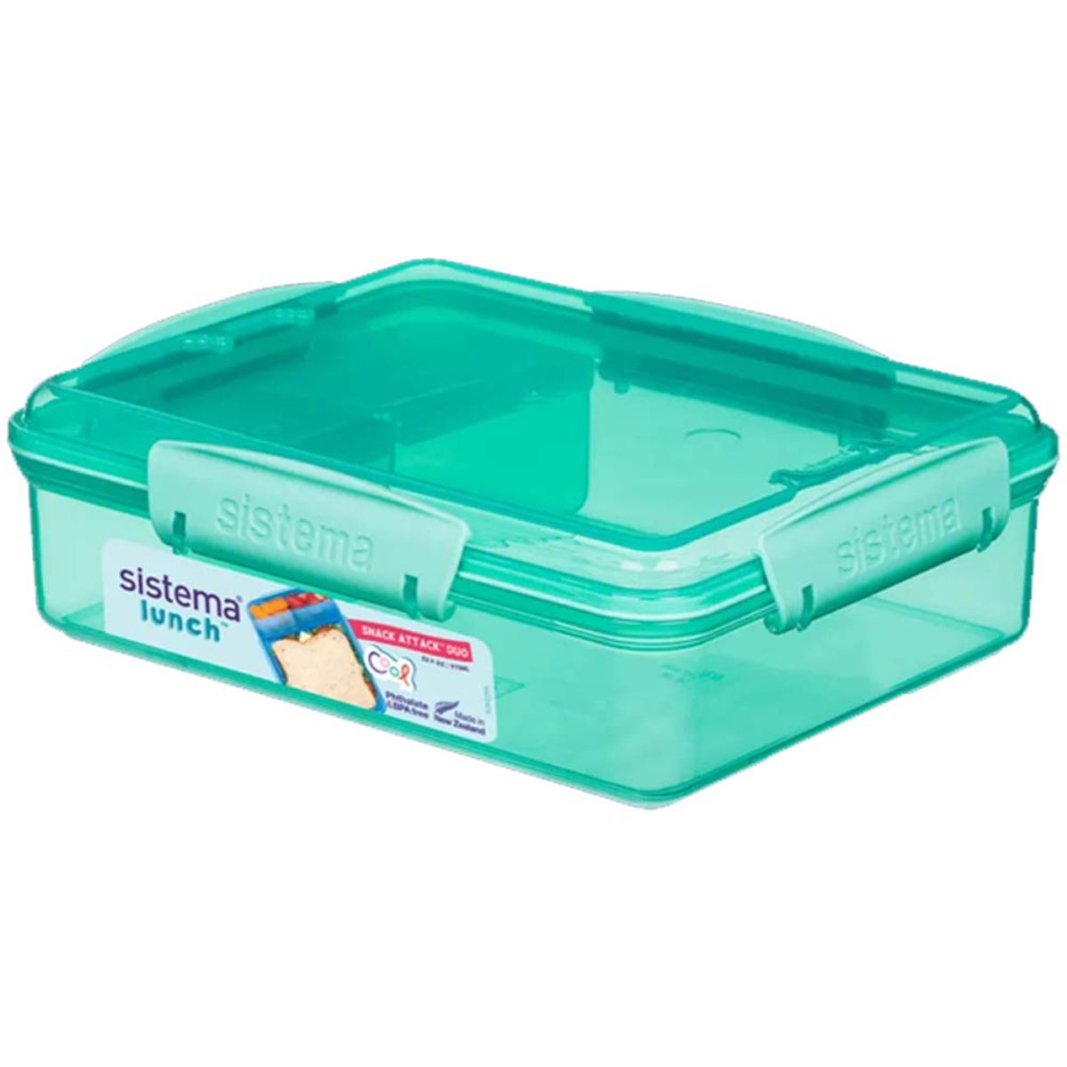 Sistema madkasse Snack Attack Duo - Teal