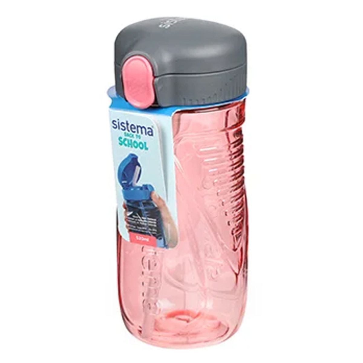 Sistema drikkedunk med sugerør 520 ml - Pink Punch