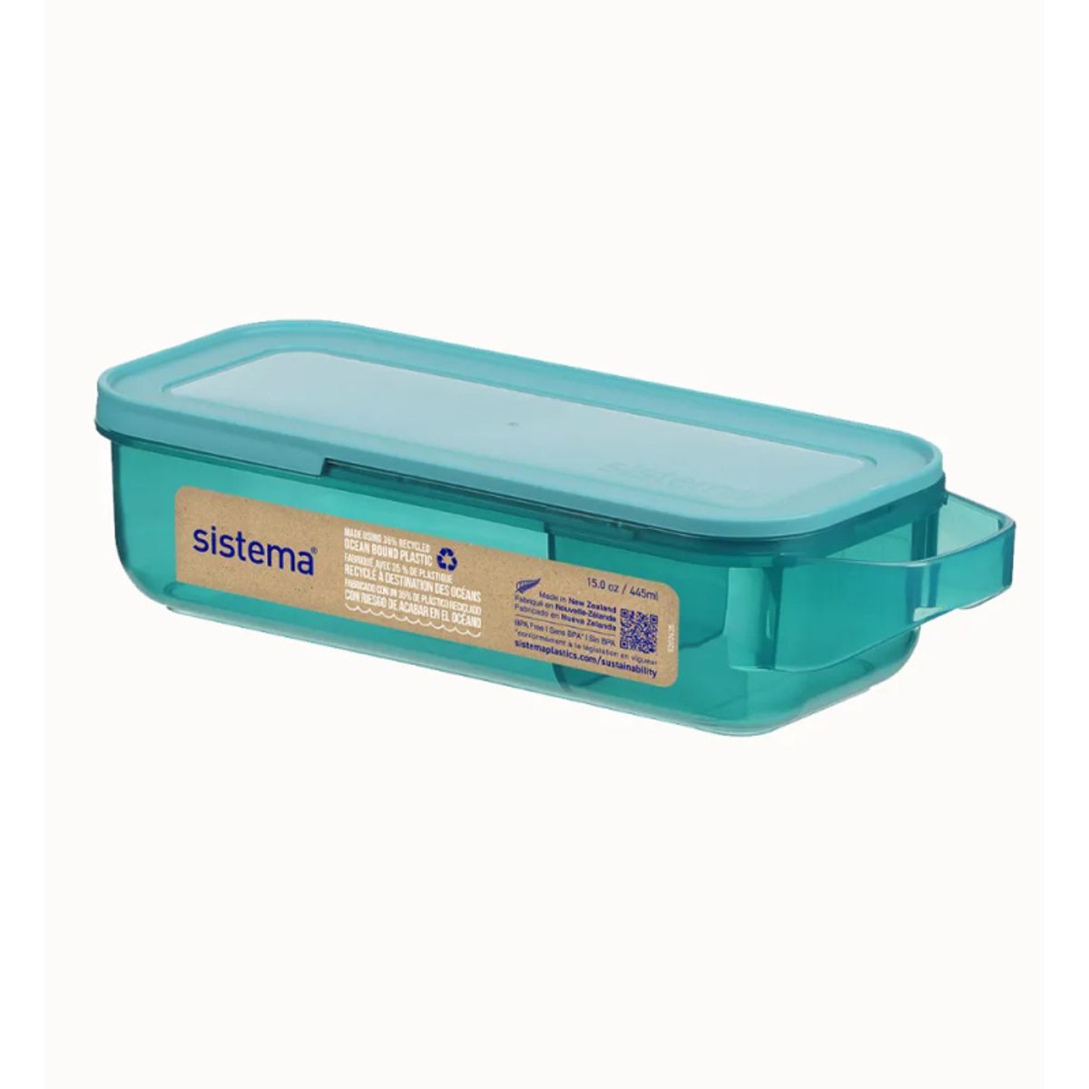 Sistema madkasse Snack and Slide 430 ml - Teal Stone