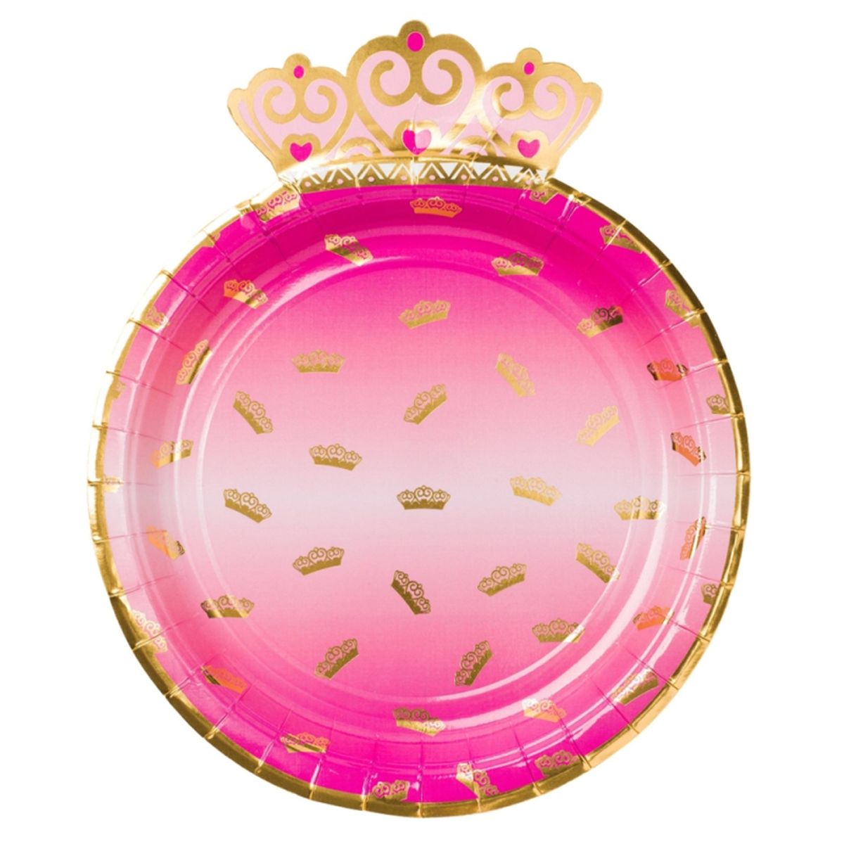 Prinsesse paptallerkner 8 stk - 23 cm.