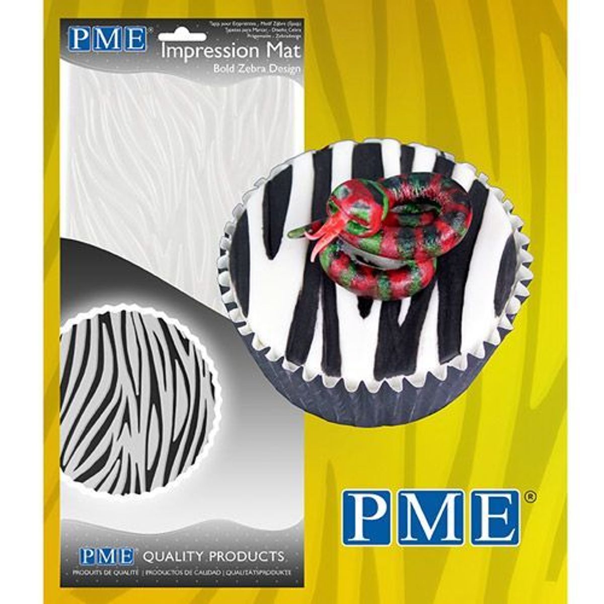 PME Prægemåtte Bold Zebra