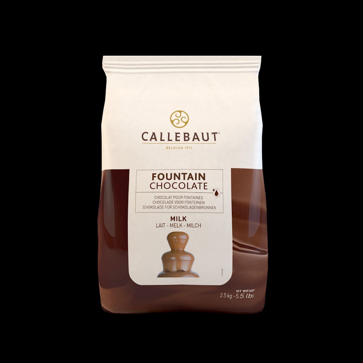 Callebaut - Fontæne Chokolade Mælk, 2,5 kg