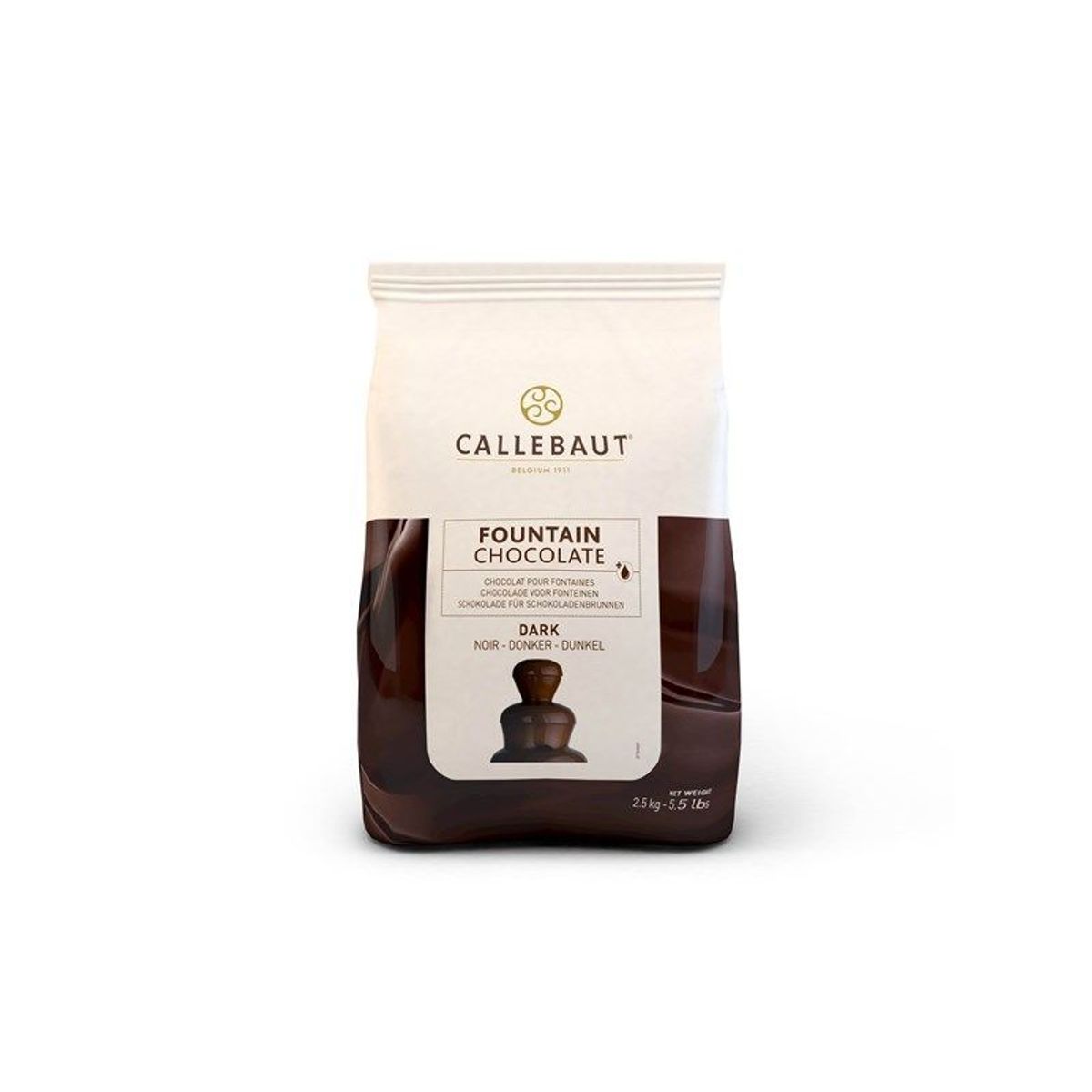 Callebaut - Fontæne Chokolade Mørk, 2,5 kg