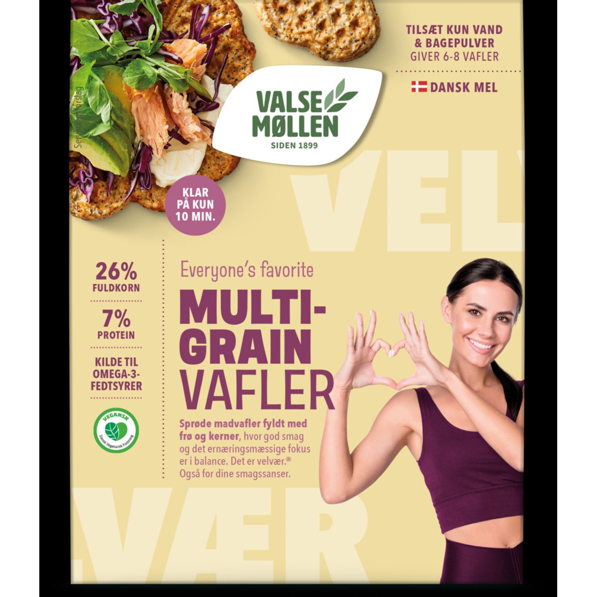 Valsemøllen - Multigrain Vafler, 500g