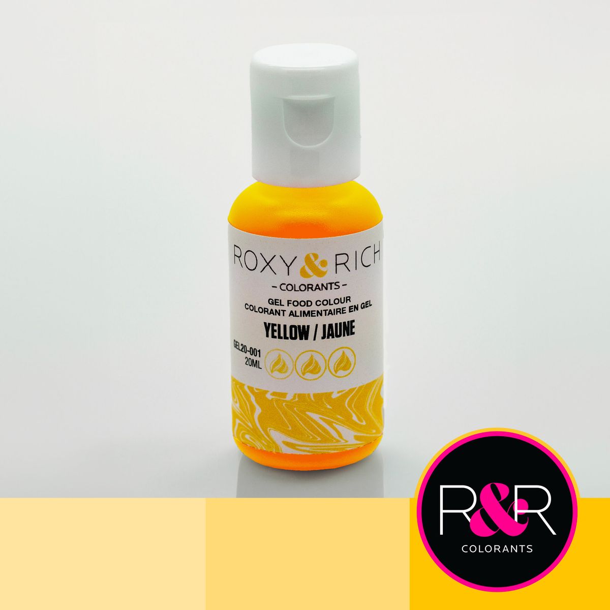 Roxy & Rich - Yellow, Gelfarve 20ml