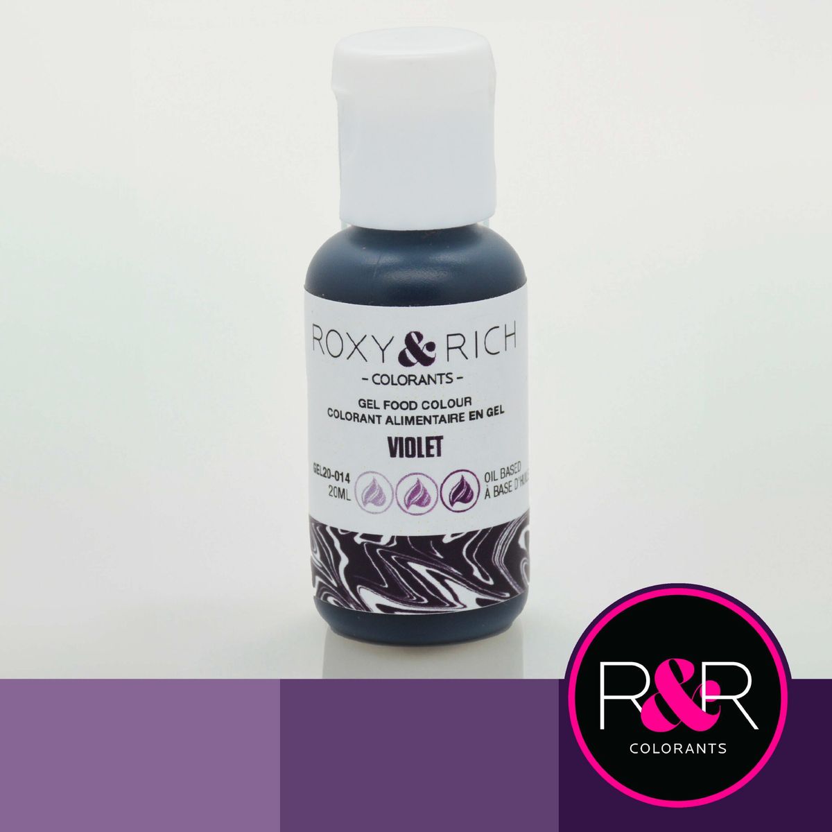 Roxy & Rich - Purple, Gelfarve 20ml