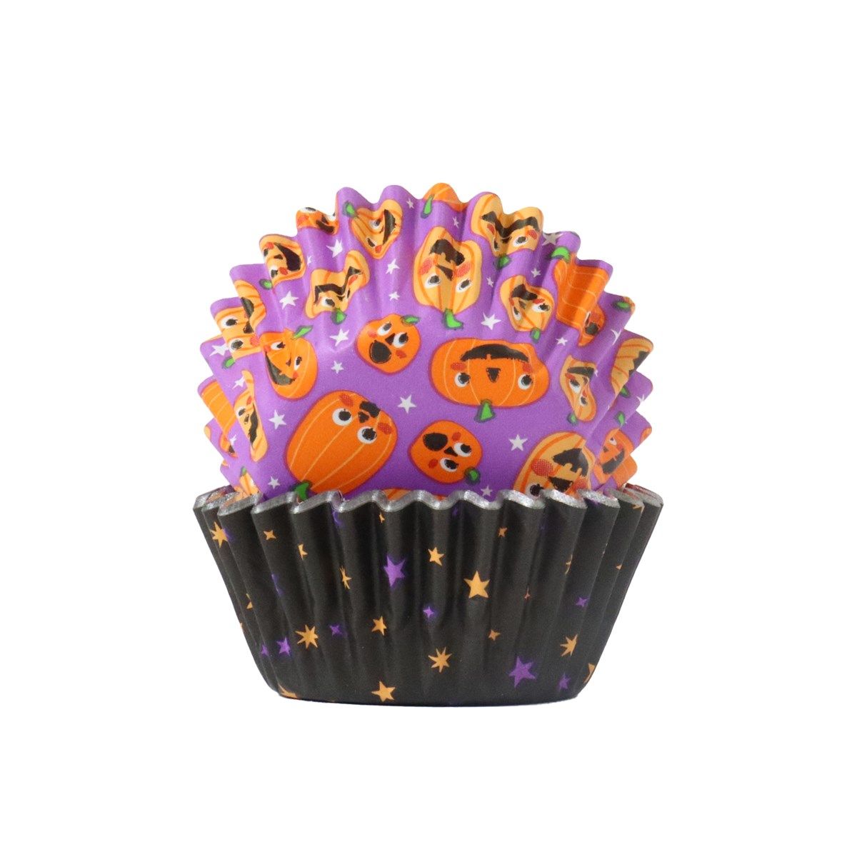 PME - Pumpkin Party Mini Muffinsforme Metalfolie, 60 stk.