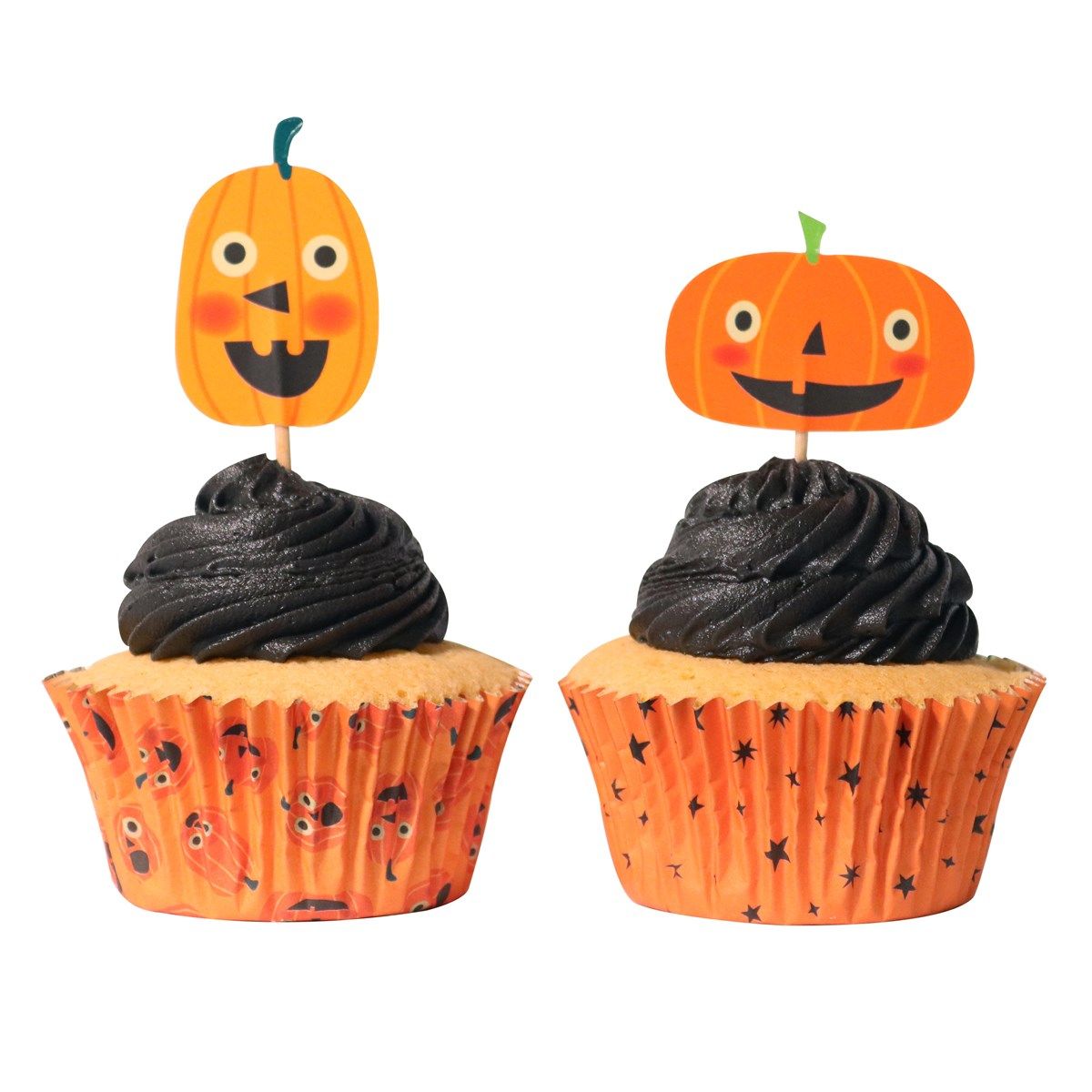 PME - Halloween Jack-O-Lantern Cupcake Sæt, 24 sæt