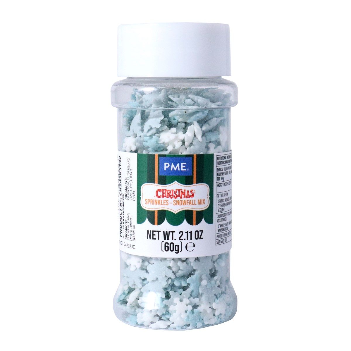 PME - Christmas Sprinkles "Snowfall Mix", 60g