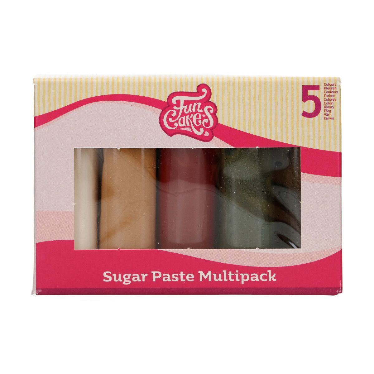 Rolled Fondant Multipack Sparkling Palette 5 x 100g - FunCakes