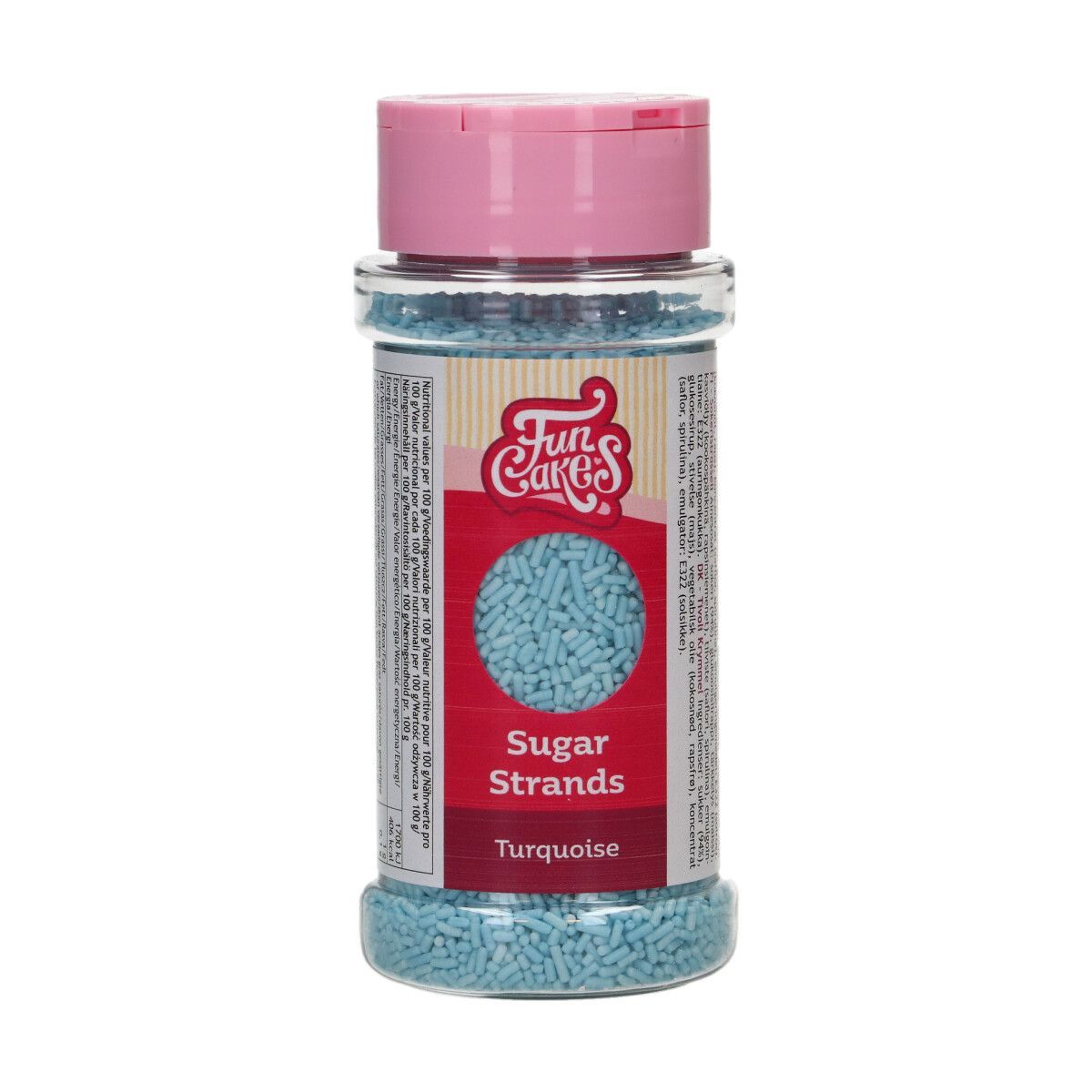 FunCakes - Sugar Strands Turquoise, 80 g