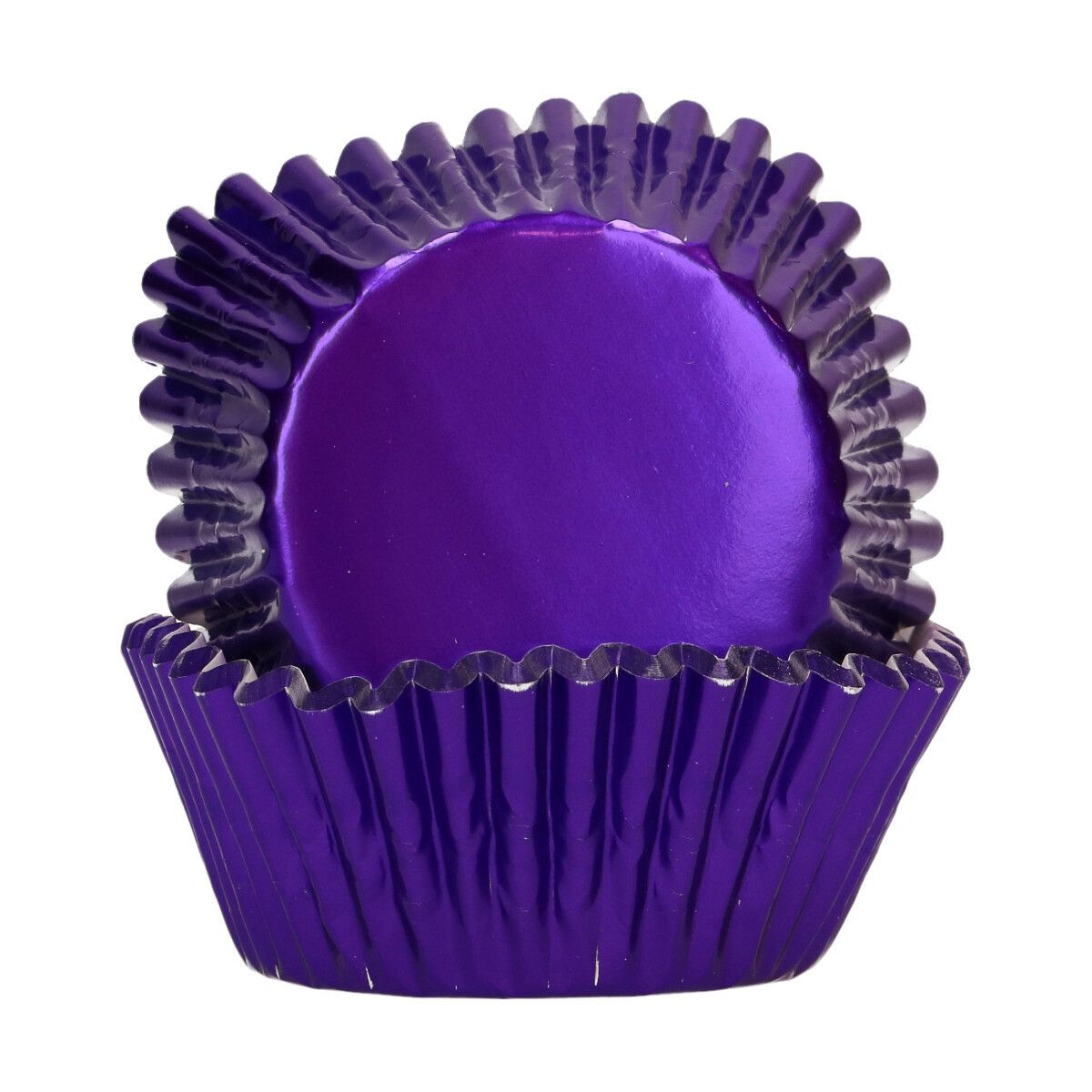 FunCakes - Lilla Metallic Muffinsforme, 48 stk.