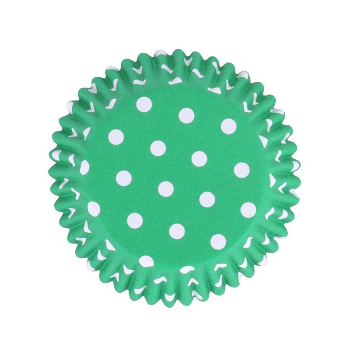 PME - Green Polka Dot Muffinsforme, Metalfolie 30 stk.