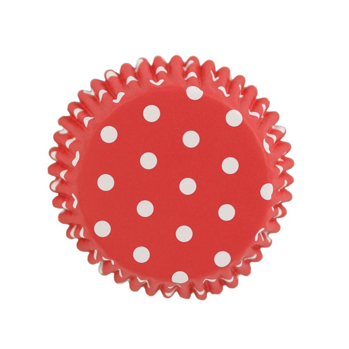 PME - Red Polka Dot Muffinsforme, Metalfolie 30 stk