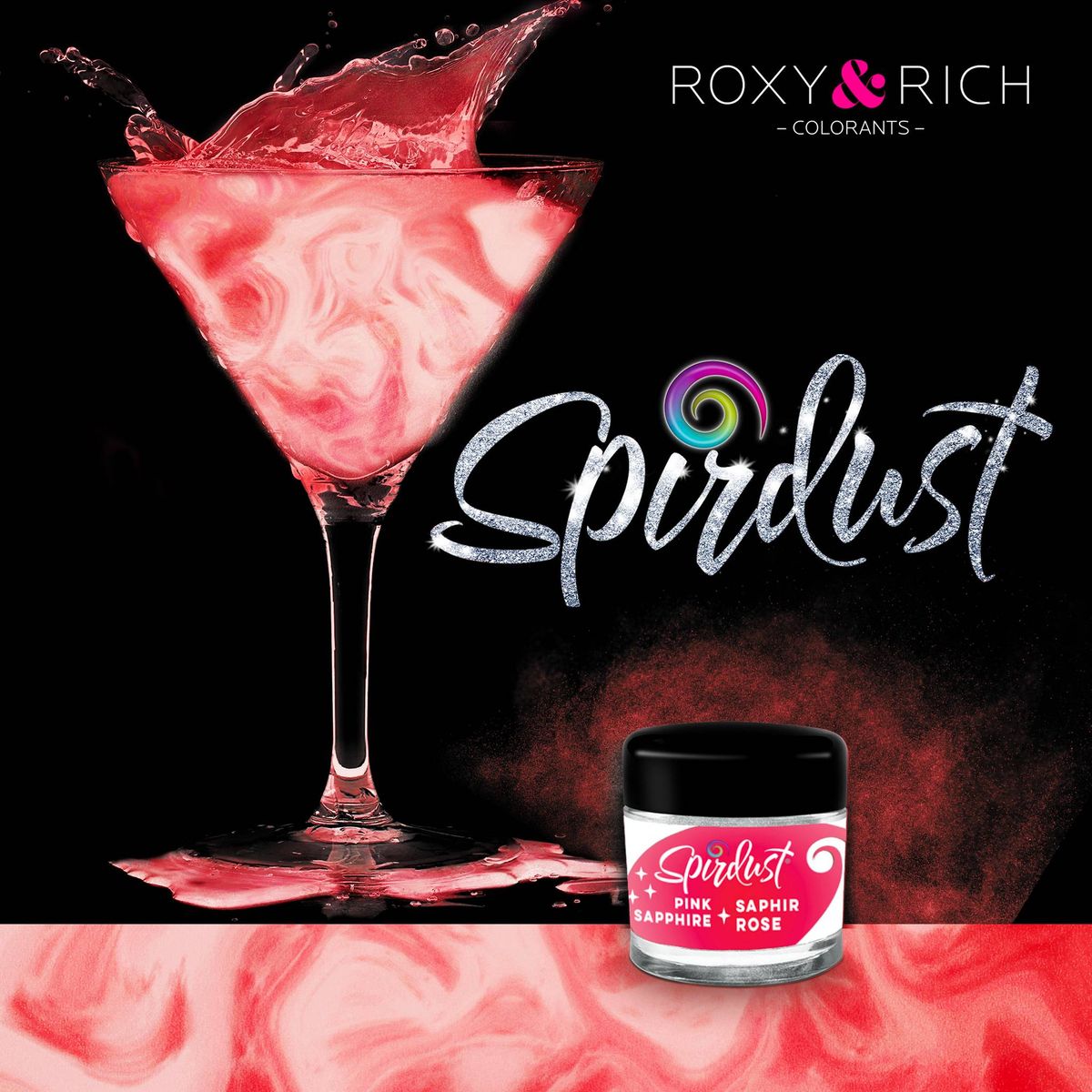 Roxy & Rich - Spirdust Pink Sapphire, 1,5g