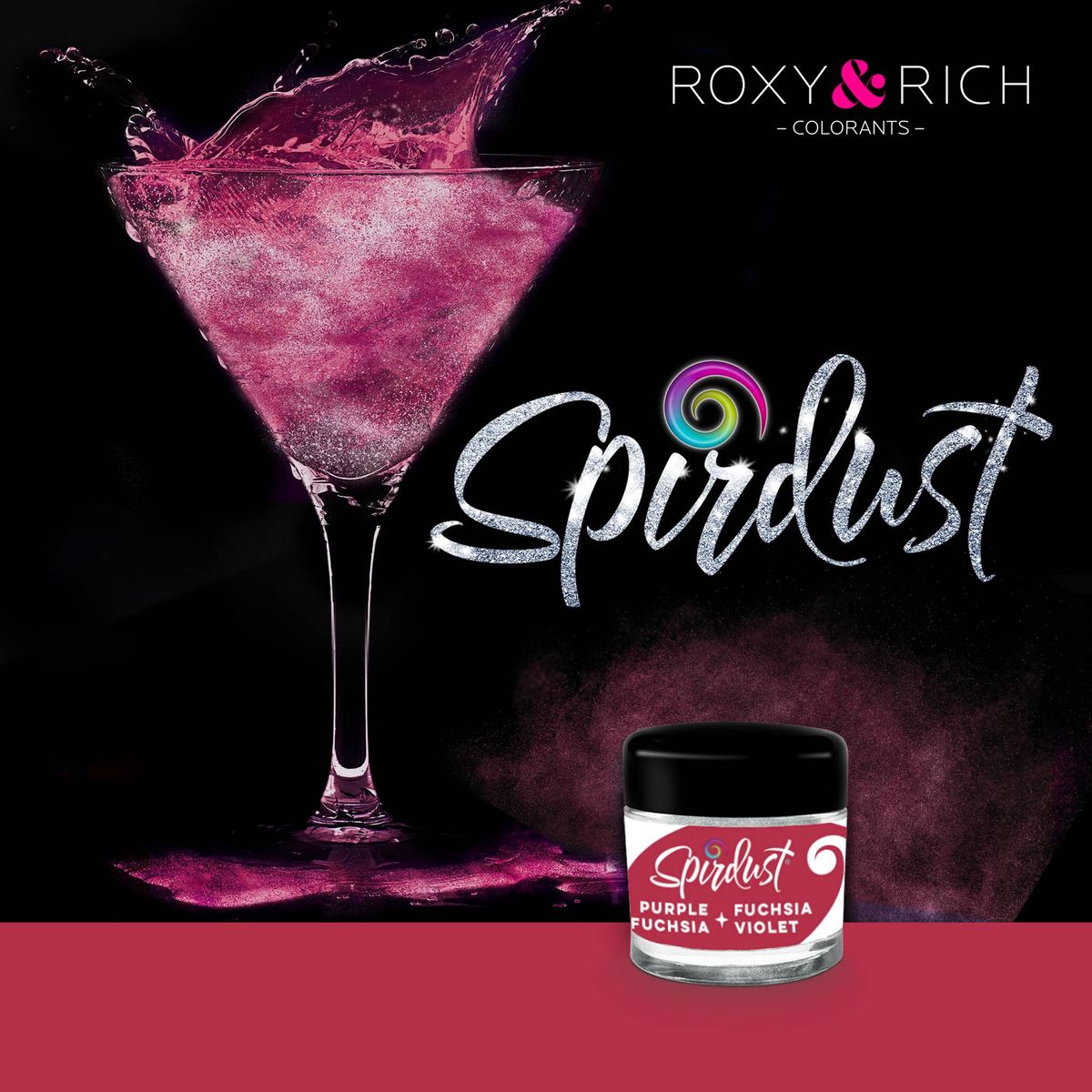 Roxy & Rich - Spirdust Fuchsia Violet, 1,5g