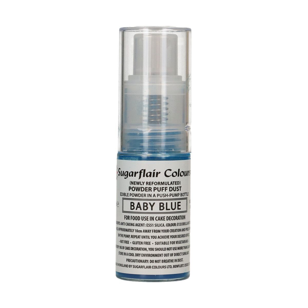 Sugarflair - Baby Blue Pump Spray, Powder Dust