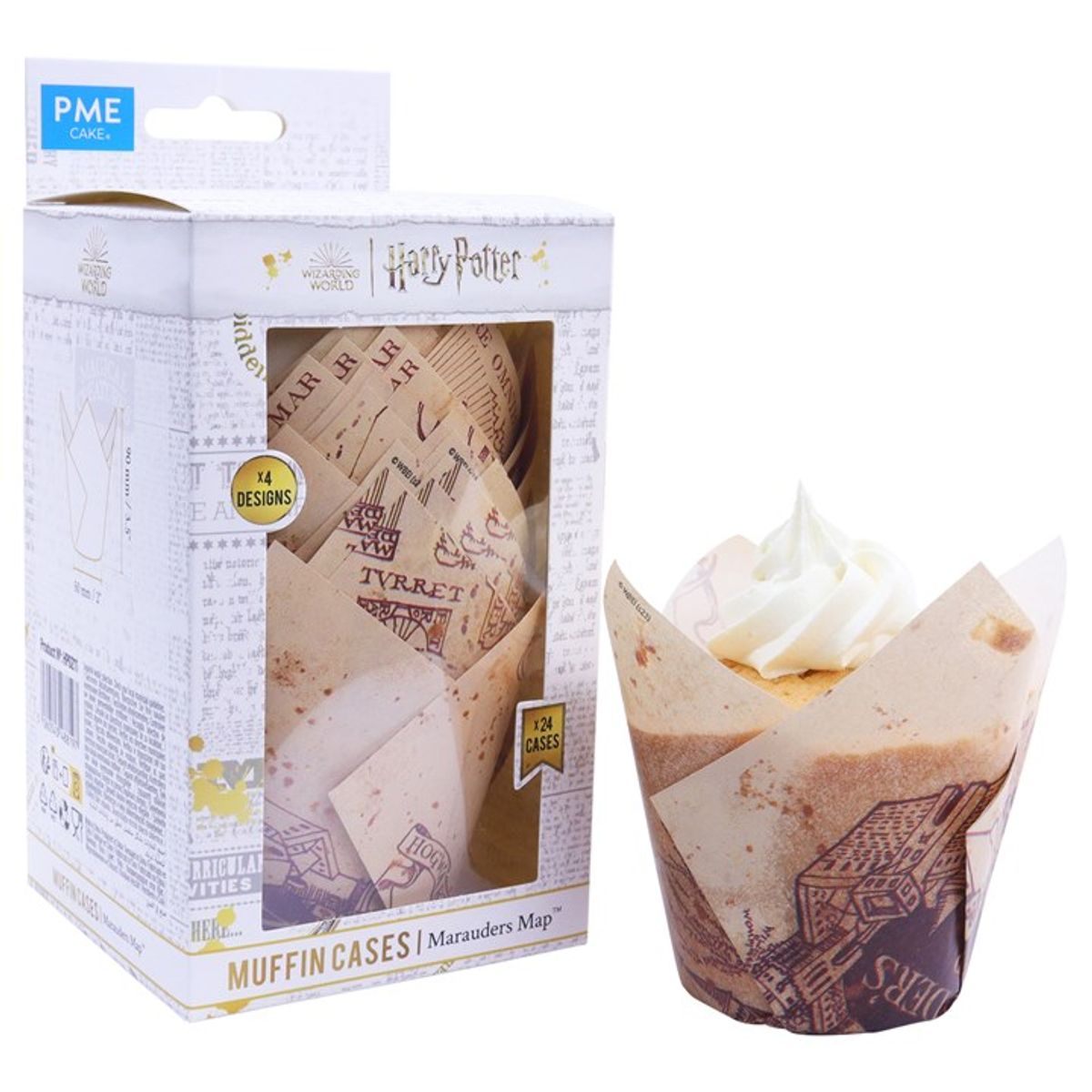 PME - Marauders Map Tulipan Muffinsforme, 24 stk