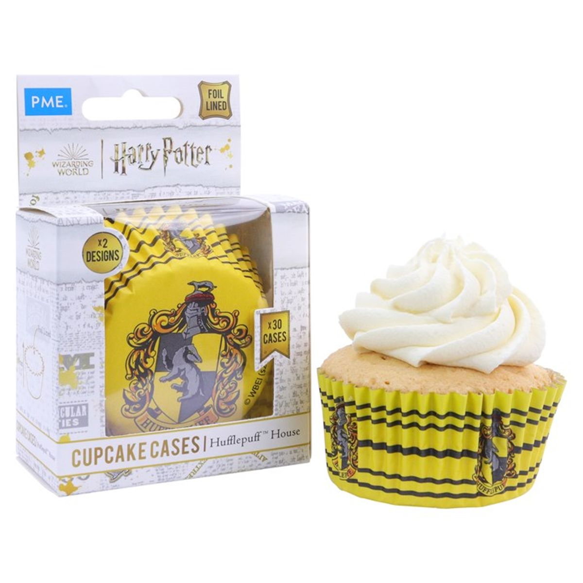 PME - Hufflepuff Muffinsforme, Metalfolie, 30 stk